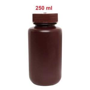 Chai nhựa HDPE Nâu - Miệng rộng