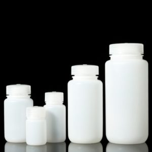 Chai nhựa PP trắng nắp vặn/miệng rộng